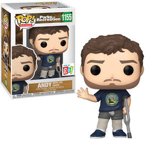 Andy With Leg Casts #1155 - Parks and Rec Funko Pop! TV [Go! Exclusive]