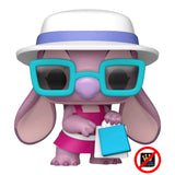 Angel with Bags #1574 Funko Pop out of box from Lilo & Stitch holding shopping bags with joyful expression