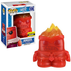 Anger #136 - Disney Inside Out Funko Pop! [Flaming Crystal EE Exclusive]