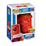 Anger #136 Inside Out Funko Pop displayed inside the box, front view