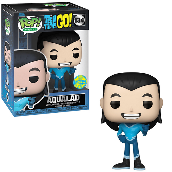 Aqualad #134 Teen Titans Go Funko Pop Digital Release LE 1800 in and out of box view