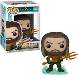 Aquaman #245 DC Aquaman Funko Pop Heroes figure in box and out of box