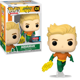 Aquaman #439 Funko Pop! shown in box and out of box, front view