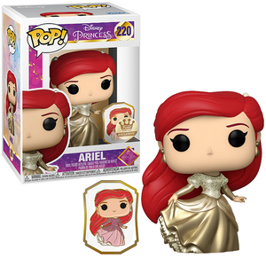 Ariel #220 - Disney Ultimate Princess Funko Pop! [Gold with Pin Funko Exclusive]