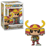 Armored Luffy #1262 One Piece Funko Pop! shown in and out of box