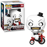 Art the Clown #1591 Terrifier Funko Pop Movies figure with bike in box and out of box