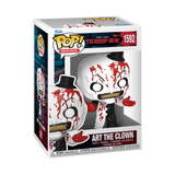 Art The Clown #1592 Funko Pop! Movies Terrifier 2 Bloody — figure in retail window display box.