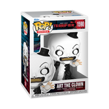 Art The Clown #1590 Funko Pop! Movies Terrifier — figure in retail window display box.