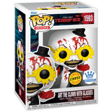 Art the Clown with Glasses Bloody #1593 Terrifier Chase Funko Exclusive Funko Pop vinyl figure in box