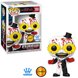 Art the Clown with Glasses Bloody #1593 Terrifier Chase Funko Exclusive Funko Pop vinyl figure in box and out of box