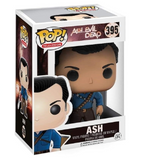 Ash #395 Funko Pop! displayed inside the box, front view