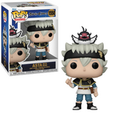 Asta with Nero #1550 Black Clover Funko Pop shown in-box and out-of-box, front view
