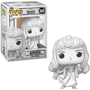 Aurora #1646 Disney Sketched Sleeping Beauty Funko Pop in box and out of box