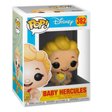 Baby Hercules #382 Funko Pop displayed inside the box, front view