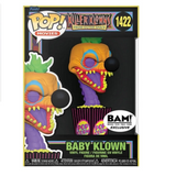 Baby Klown #1422 Blacklight BAM Exclusive Funko Pop inside the box.