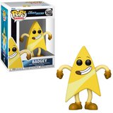 Badgey #1437 Funko Pop! shown in box and out of box, front view