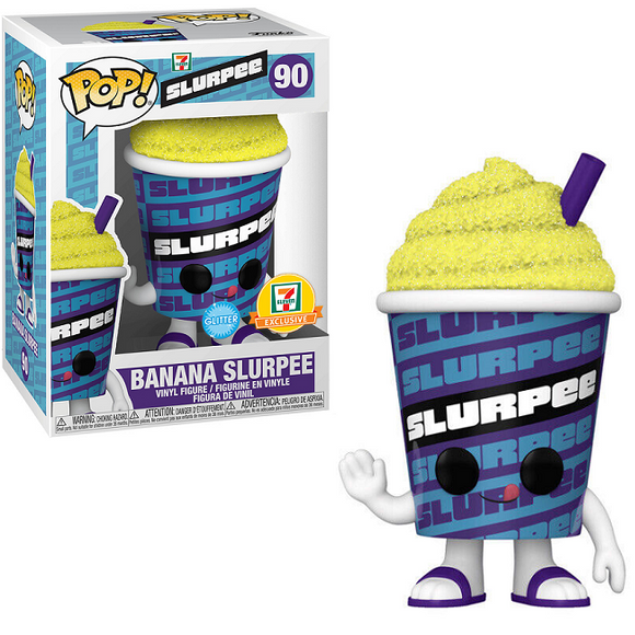 Banana Slurpee #90 – Slurpee Funko Pop! Ad Icons [Glitter 7-Eleven Exclusive]