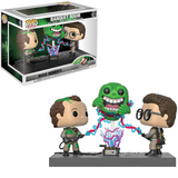 Banquet Room #730 Funko Pop Movie Moments Ghostbusters Slimer Peter Venkman Egon Spengler scene in box and out of box