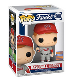 Baseball Freddy Funko Pop #208 displayed inside original window box