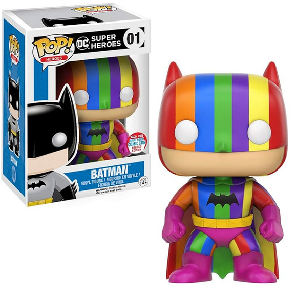 Batman #01 - DC Super Heroes Funko Pop! Heroes [Rainbow 2016 NYCC Exclusive]