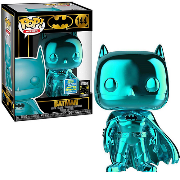 Batman #144 - Batman 80th Funko Pop! Heroes [Teal Chrome 2019 Summer Convention Exclusive]