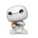 Baymax with Mochi Funko Pop #988 displayed out of the box showing full character details