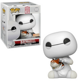 Baymax with Mochi Funko Pop #988 displayed both inside the box and out of the box