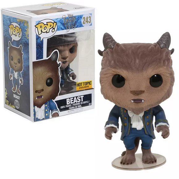 Beast #243 - Beauty and The Beast Funko Pop! [Flocked Hot Topic Exclusive]