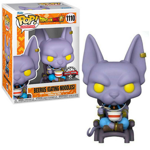 Beerus [Eating Noodles] #1110 - Dragon Ball Super Funko Pop! Animation [Special Edition]