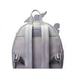 Beetlejuice tombstone Loungefly mini backpack glow in the dark EE Exclusive back view
