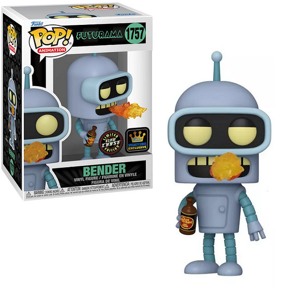 Bender #1757 - Futurama Funko Pop! TV [Gitd Speciality Series Exclusive Chase]