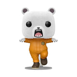 Bepo #1896 Flocked Funko Pop out of box from One Piece with soft textured detail in orange jumpsuit