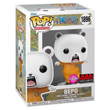Bepo #1896 One Piece Funko Pop flocked AAA Anime Exclusive in box