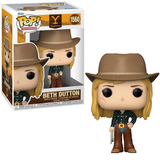 Beth Dutton #1560 Yellowstone Funko Pop TV figure shown in and out of box