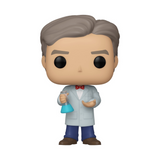 Bill Nye #29 Funko Pop Icons out of box with lab coat and bow tie