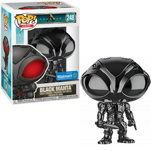 Black Manta #248 - Aquaman Funko Pop! Heroes [Metallic Black WalMart Exclusive]