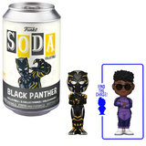 Black Panther Wakanda Forever Funko Soda figure in can and out of can