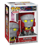 Blaster #134 Transformers G1 40th Funko Pop inside the box.