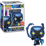 Blue Beetle #1406 DC Entertainment Funko Pop! Glow in the Dark GameStop Exclusive shown in and out of box
