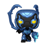 Blue Beetle #1406 DC Entertainment Funko Pop! out of box with blue Scarab armor and energy weapon effect