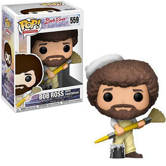 Bob Ross With Paintbrush #559 - Joy of Painting Funko Pop! TV