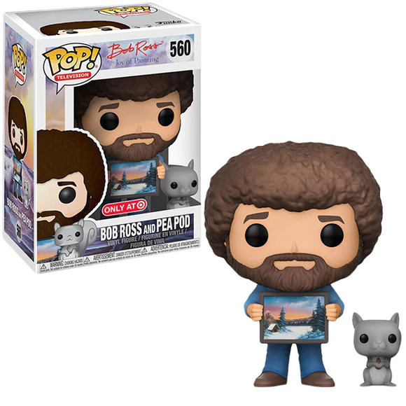 Bob Ross and Pea Pod #560 - Joy of Painting Funko Pop! TV [Target Exclusive]