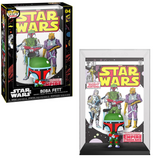 Boba Fett Funko Pop Comic Covers #04 shown both inside the display case and displayed out of the case