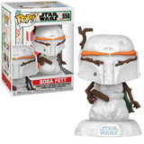 Boba Fett #558 Snowman Star Wars Funko Pop! in box and out of box