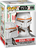 Boba Fett #558 Star Wars Funko Pop Snowman inside display box