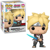 Boruto with Chakra Blade #1383 Boruto Funko Pop! GITD AAA Exclusive Chase in box and out of box