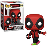 Bowling Deadpool #1342 Marvel Funko Pop shown in-box and out-of-box, front view