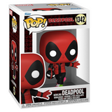 Bowling Deadpool #1342 Marvel Funko Pop displayed in box, front view