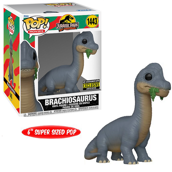 Brachiosaurus #1443 - Jurassic Park Funko Pop! Movies [6-Inch EE Exclusive]