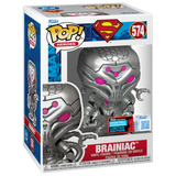 Brainiac #574 DC Superman Funko Pop! Metallic Fall Convention Exclusive shown in original window display box